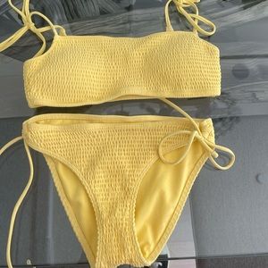 Worn ONCE Yellow Swimsuit